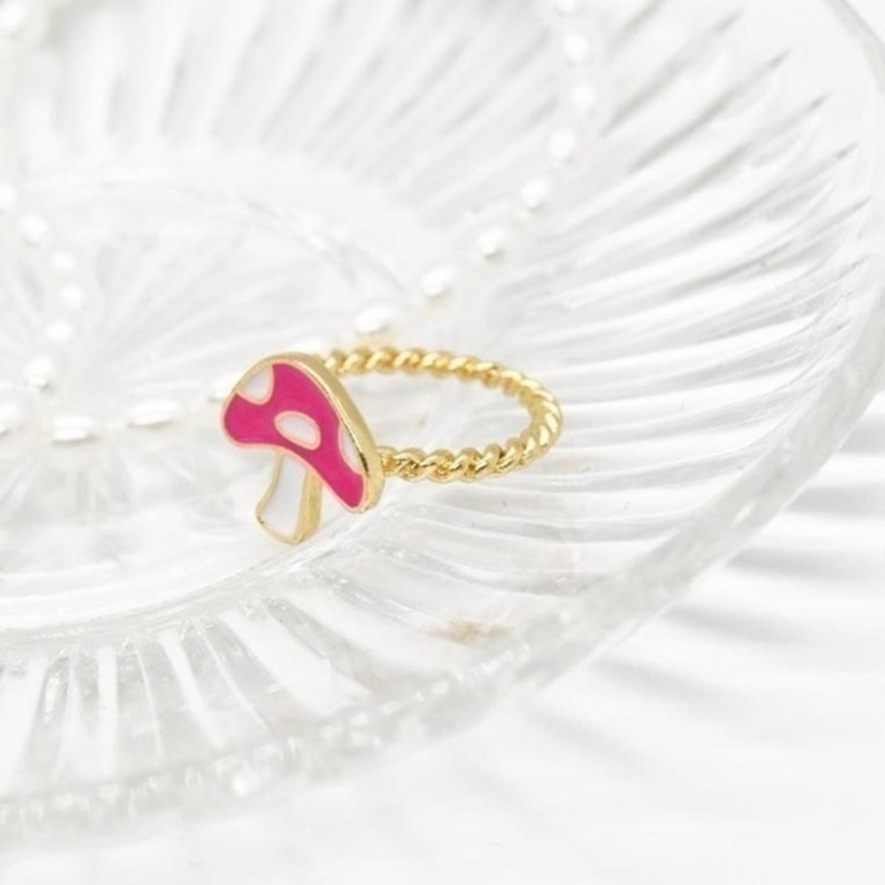 Pink Mushroom Ring - Picture 3 of 4